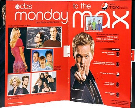 Americhip video-in-print CBS ad in Entertainment Weekly