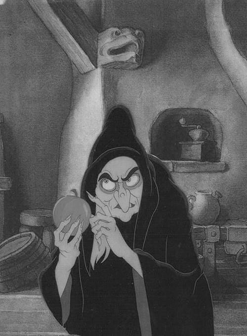 Disney's wicked witch with poisoned apple