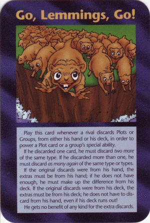 1995 Illuminati Card Game: Go, Lemmings, Go!